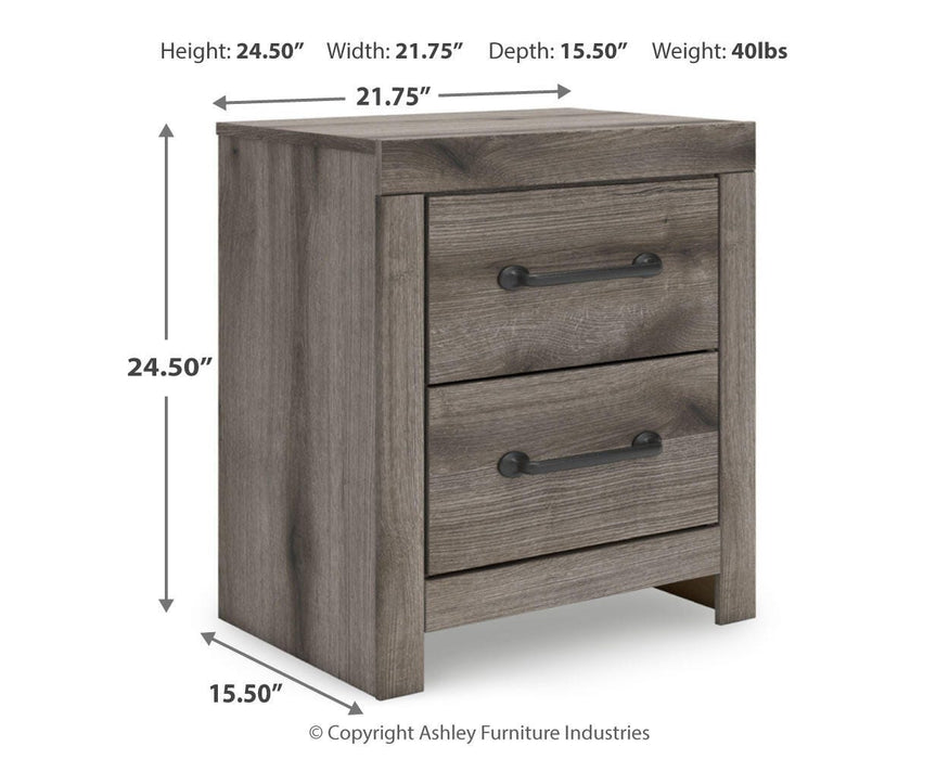 Graystorm King Panel Bed, Dresser and Mirror