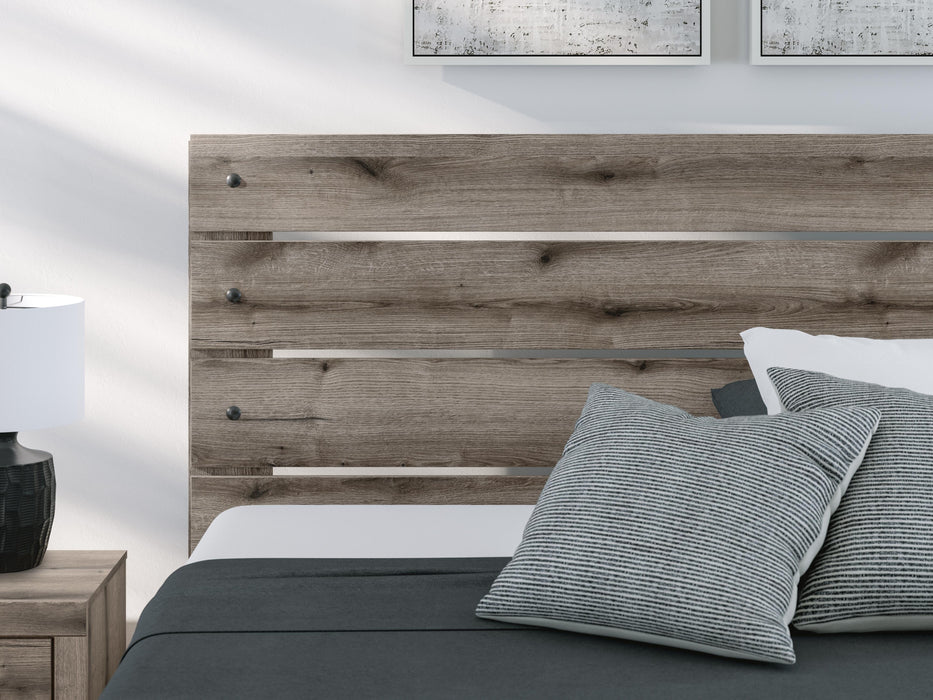 Graystorm King Panel Bed, Dresser and Mirror