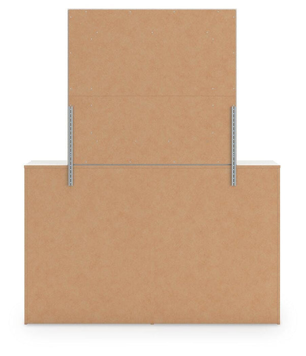 Zuraleus King Upholstered Panel Bed, Dresser and Mirror