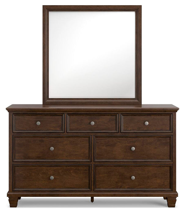 Danabrin Queen Panel Storage Bed, Dresser and Mirror
