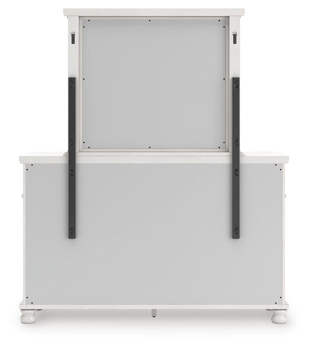 Rowlenstown Queen Poster Bed, Dresser and Mirror