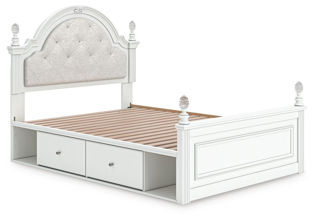 Kozlani Full Upholstered Panel Bed with Storage