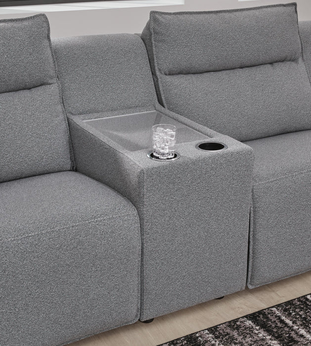 Modmax II 7-Piece Power Reclining Sectional with Chaise and Audio Console
