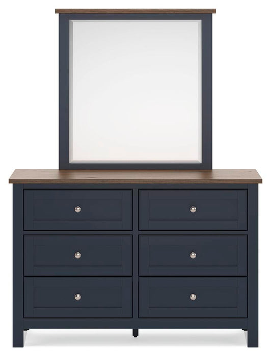 Landocken Twin Panel Bed, Dresser and Mirror