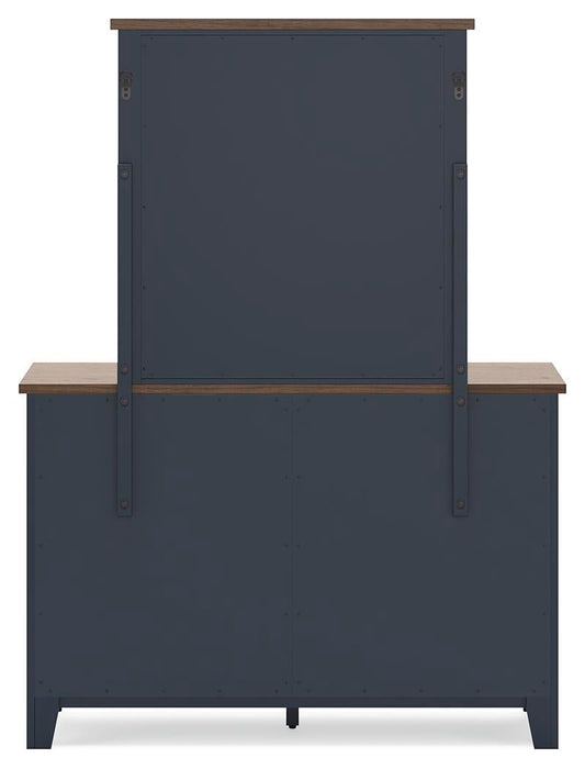 Landocken Twin Panel Bed, Dresser and Mirror