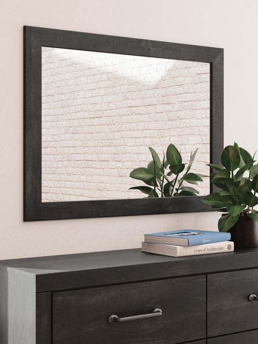 Delmorta Twin Panel Bed, Dresser and Mirror