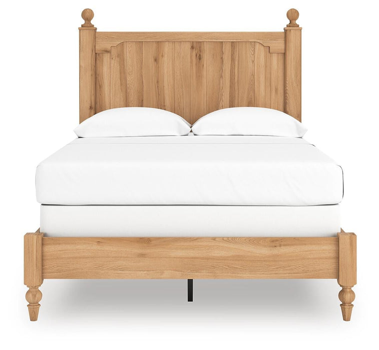 Galletyn Full Panel Bed with Mirrored Dresser