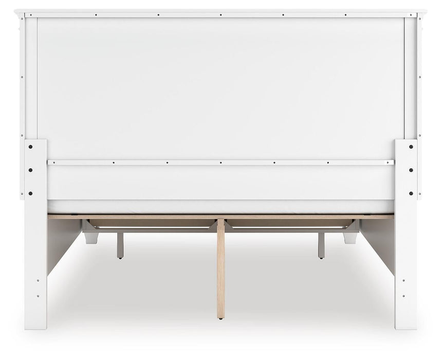 Fortman Queen Panel Storage Bed with Mirrored Dresser