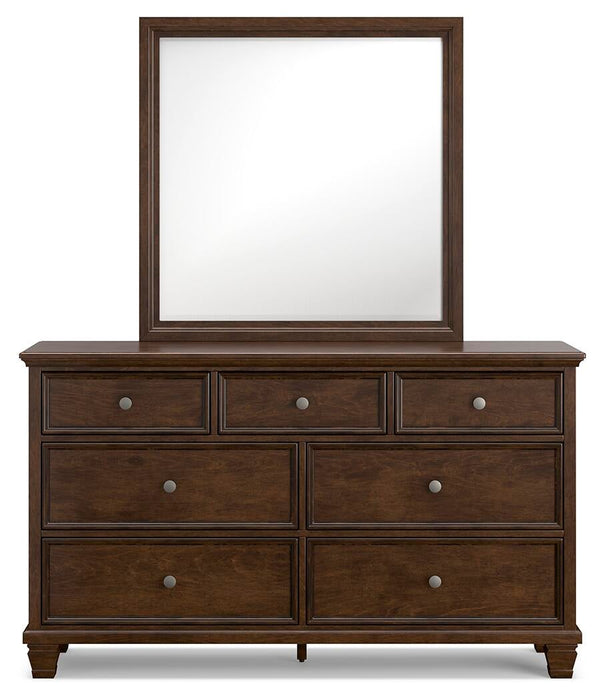 Danabrin Queen Panel Storage Bed, Dresser and Mirror